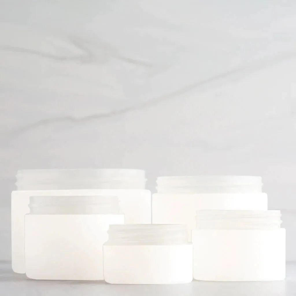1 oz Frosted Jar with 53-400 Neck