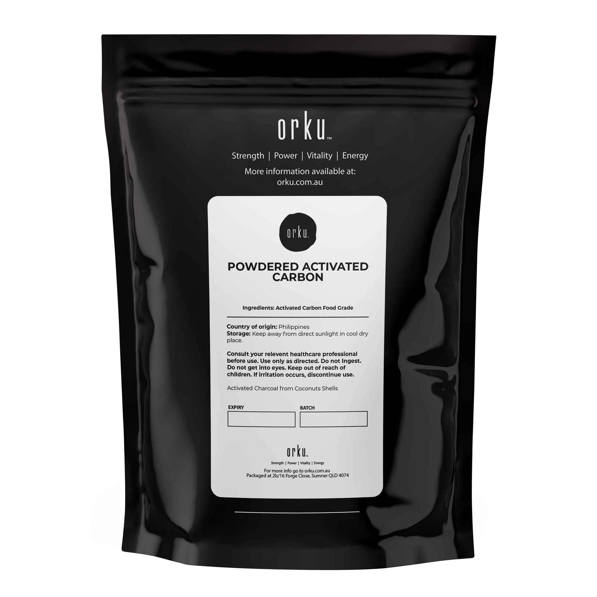 10g Activated Carbon Powder | Coconut Charcoal for Teeth Whitening and Skin Masks