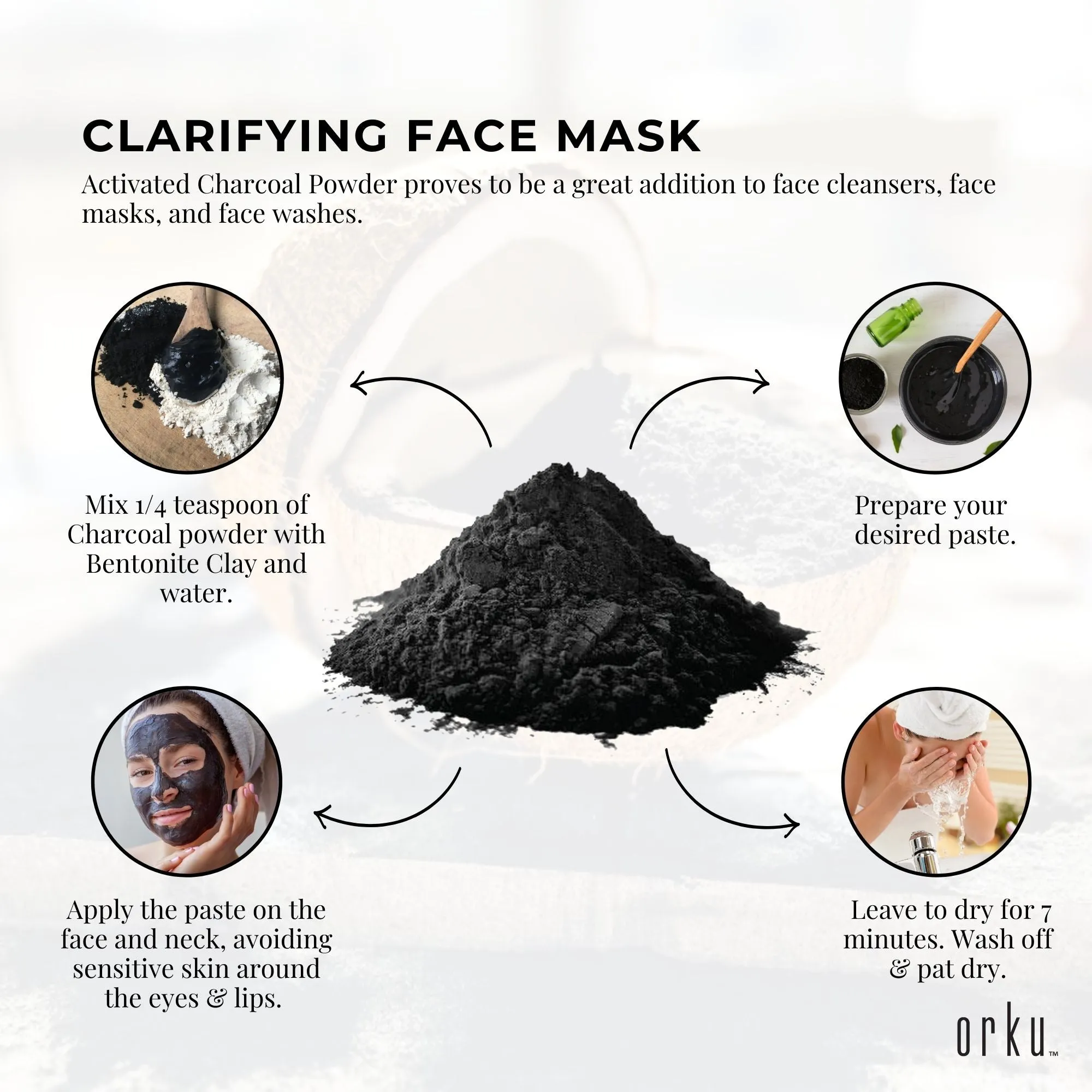10g Activated Carbon Powder | Coconut Charcoal for Teeth Whitening and Skin Masks