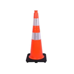 28" Traffic Safety Cone - 7 Lbs - Orange - 6"   4" Inch Hi Intensity Reflective Collars