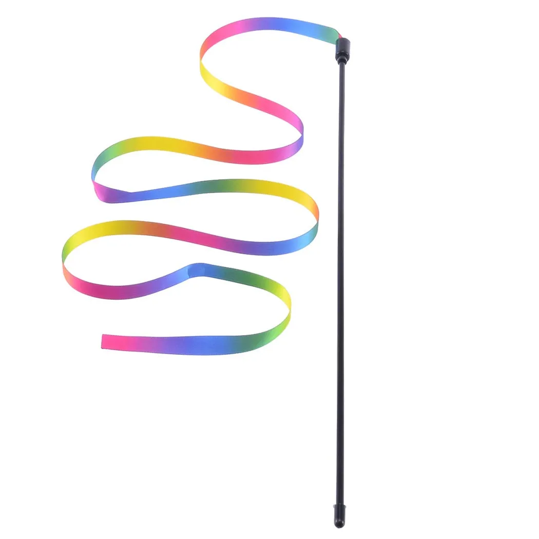 3 pieces Cat Toys Cute Funny Colorful Rod Teaser Wand
