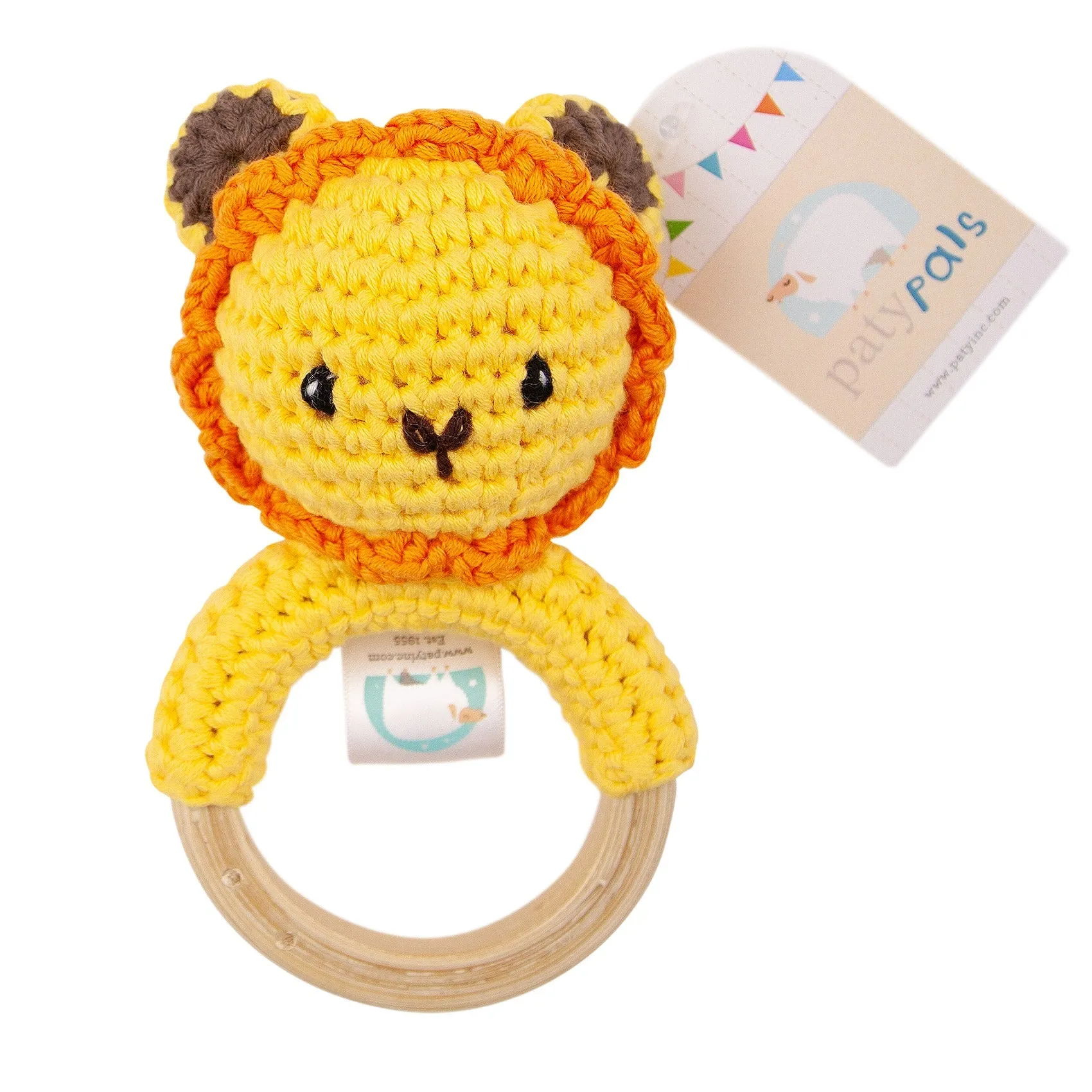 6" Paty Pal Rattle, Crocheted