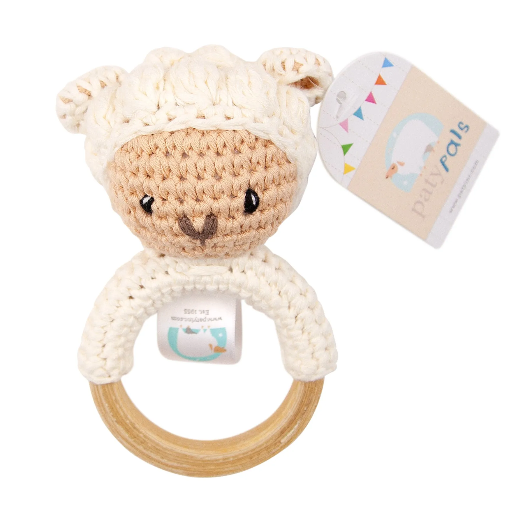 6" Paty Pal Rattle, Crocheted