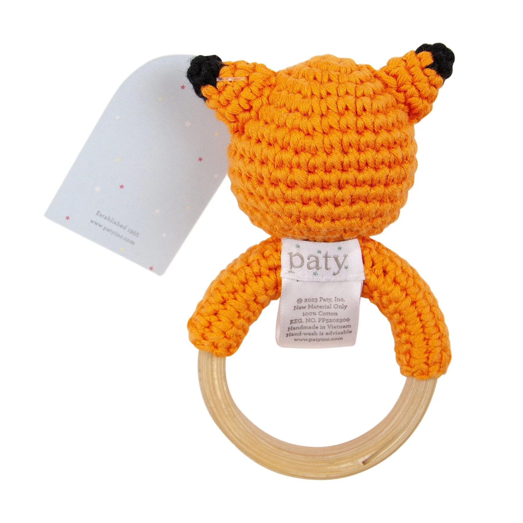 6" Paty Pal Rattle, Crocheted