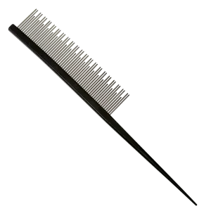 7" Parting Comb Dual Tooth Black by Chris Christensen