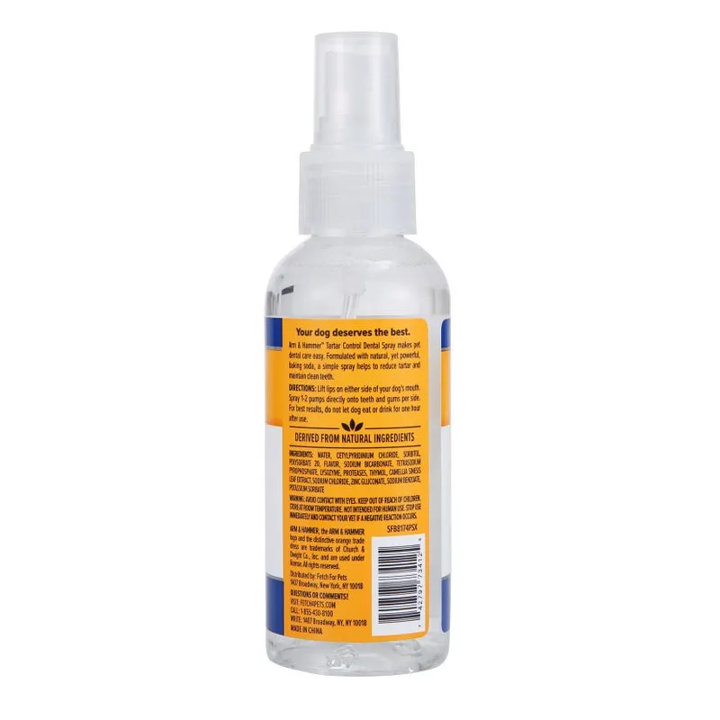 Arm & Hammer Tartar Control Dental Spray for Dogs, 4 oz
