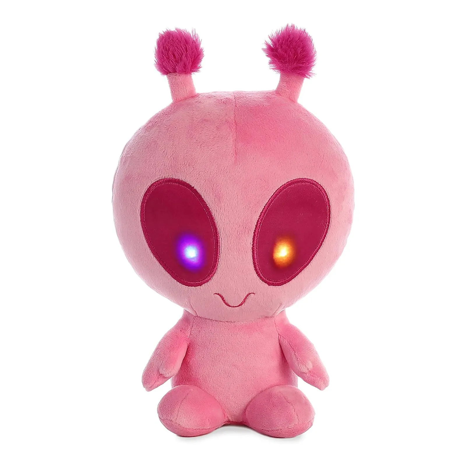 Aurora Galactic Cuties Solar Light Up Alien Pink 8 Inch Plush