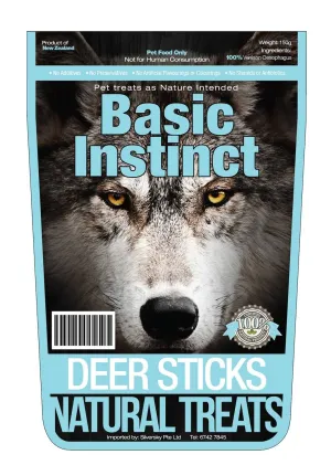 Basic Instinct Deer Stick Dog Treat 150g