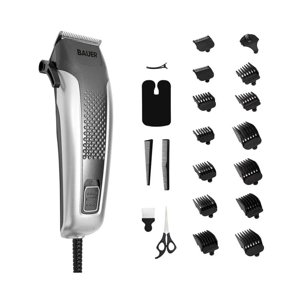 Bauer Professional Hair Clipper Travel Set & Grooming Kit for Men
