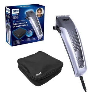 Bauer Professional Hair Clipper Travel Set & Grooming Kit for Men