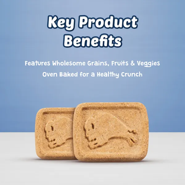 BLUE Health Bars Natural Crunchy Dog Treats Biscuits; Apple & Yogurt