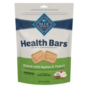 BLUE Health Bars Natural Crunchy Dog Treats Biscuits; Apple & Yogurt