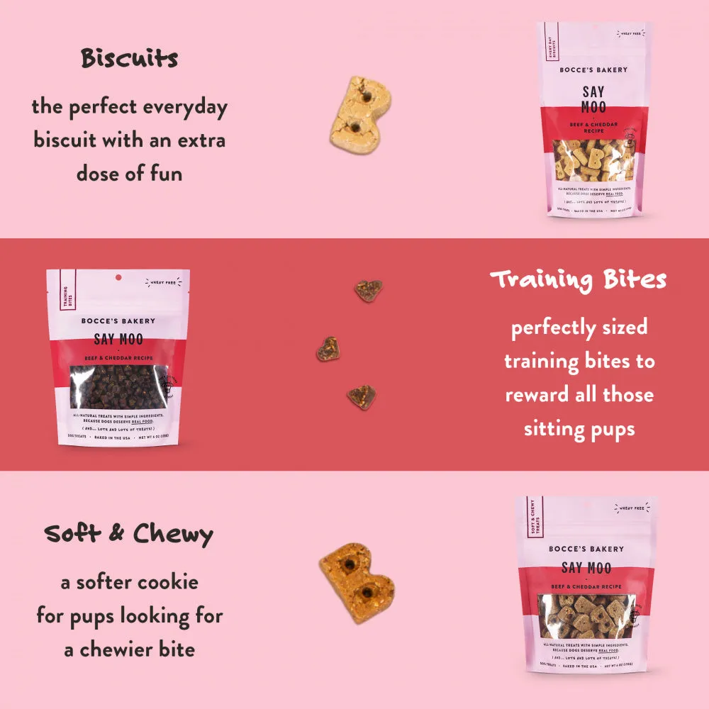 Bocce's Bakery Every Day Say Moooo Biscuit Dog Treats