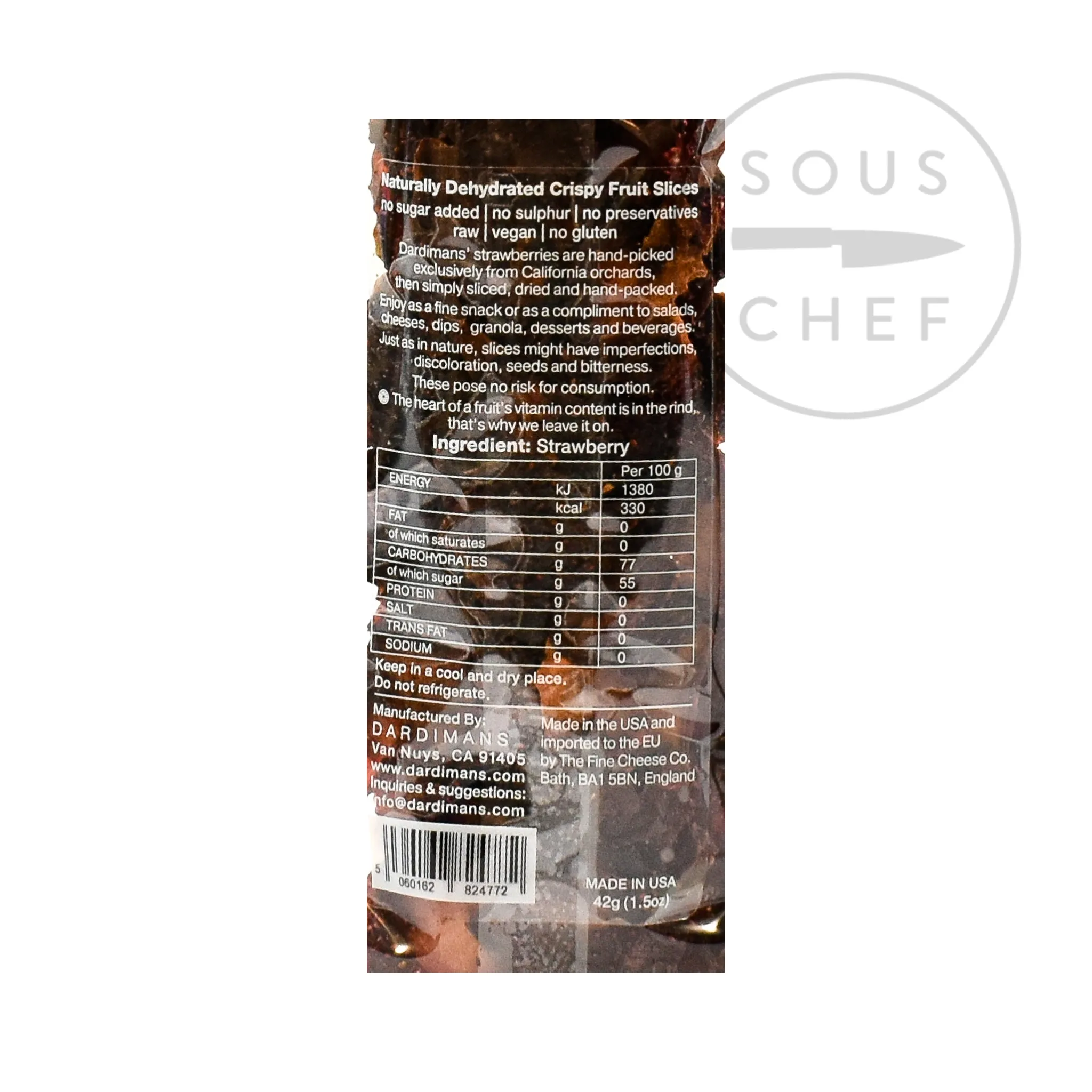 California Crisps Strawberry Slices, 43g