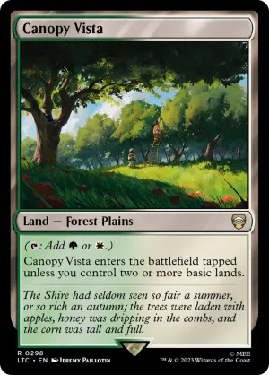 Canopy Vista (LTC-298) - Tales of Middle-earth Commander [Rare]
