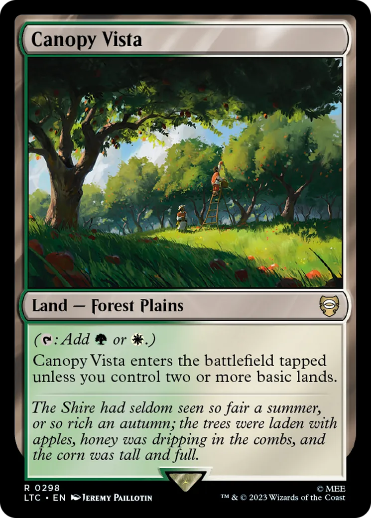 Canopy Vista (LTC-298) - Tales of Middle-earth Commander [Rare]