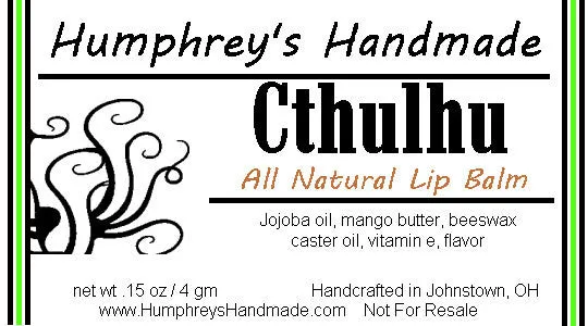 CTHULHU Lip Balm | Green Apple Flavor | H.P. Lovecraft