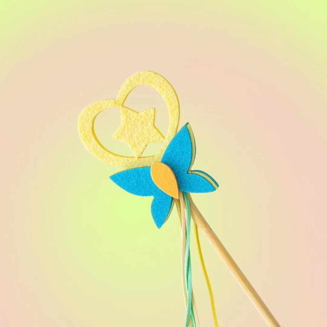 Cute Angle Teaser Wand Toy with Strings for Cats