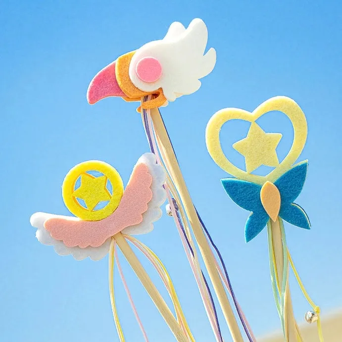 Cute Angle Teaser Wand Toy with Strings for Cats