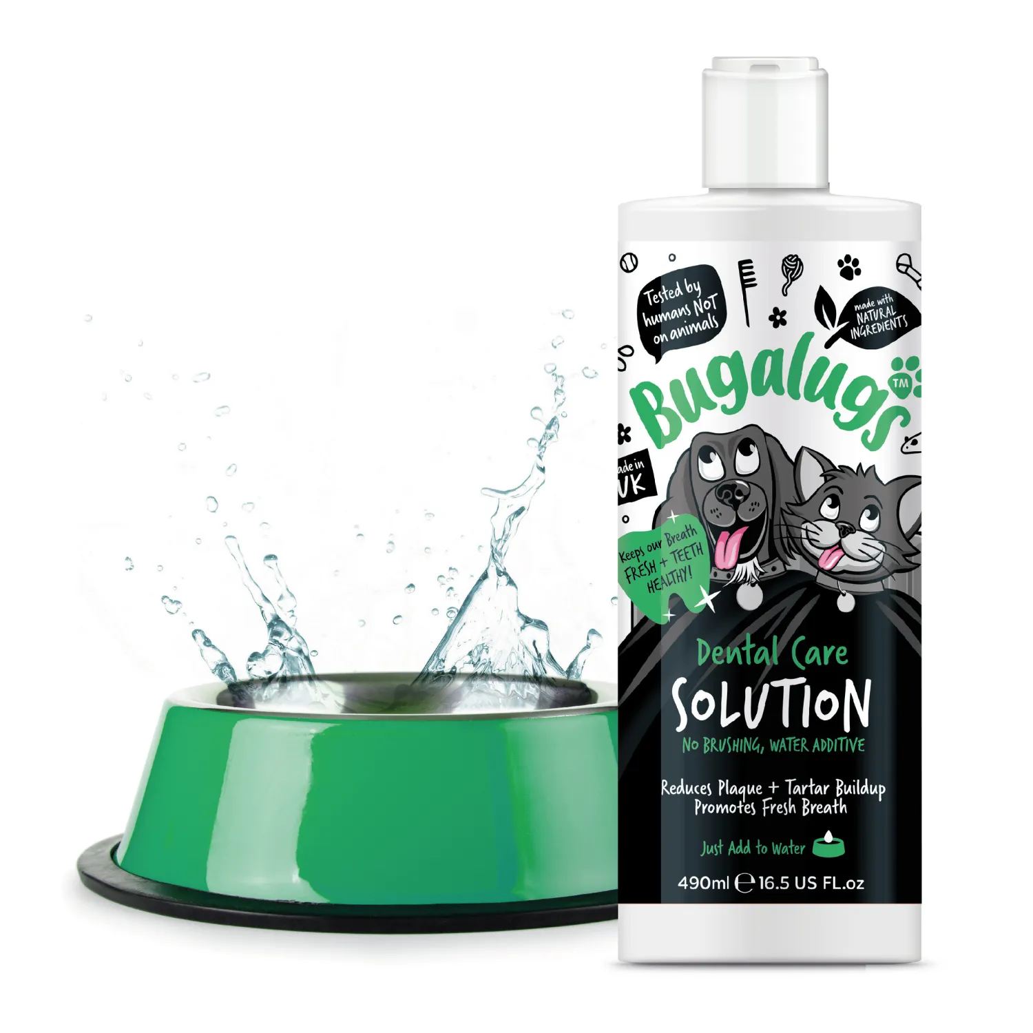 Dental Care Solution Water Additive for Dogs & Cats