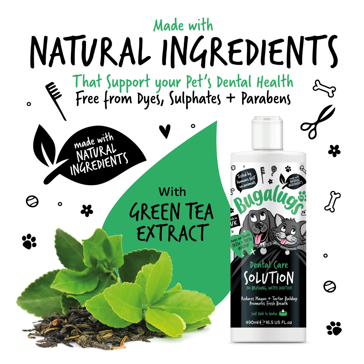 Dental Care Solution Water Additive for Dogs & Cats