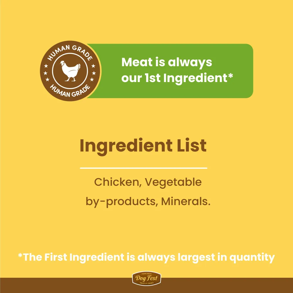 Dogfest Chicken Tenders Treats for Dogs (Limited Shelf Life)