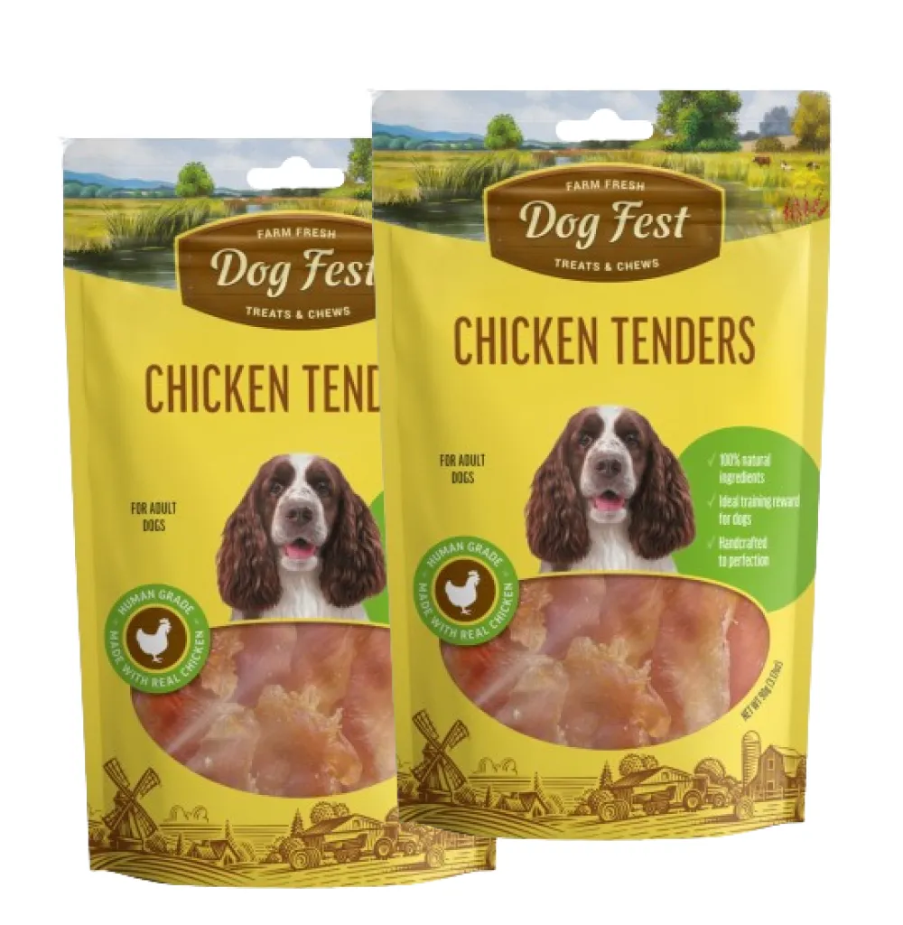 Dogfest Chicken Tenders Treats for Dogs (Limited Shelf Life)