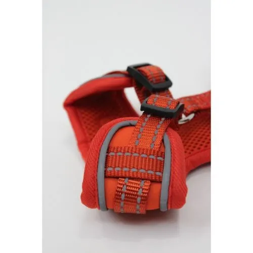 Doodlebone Adjustable Airmesh Dog Harness Pumpkin Size 3-5