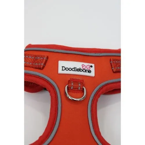 Doodlebone Adjustable Airmesh Dog Harness Pumpkin Size 3-5
