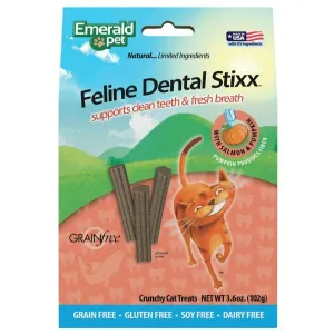 Emerald Pet Feline Dental Stixx Salmon & Pumpkin