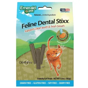 Emerald Pet Feline Dental Stixx Tuna & Pumpkin