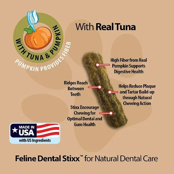 Emerald Pet Feline Dental Stixx Tuna & Pumpkin