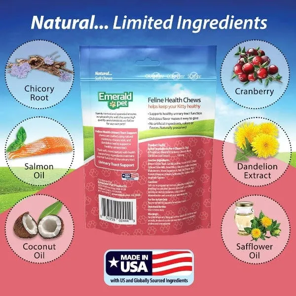 Emerald Pet Feline Health Chews Urinary Tract Support
