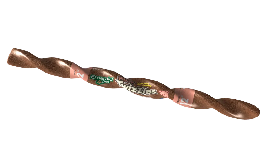 Emerald Pet Piggy Twizzies Natural Dog Chew