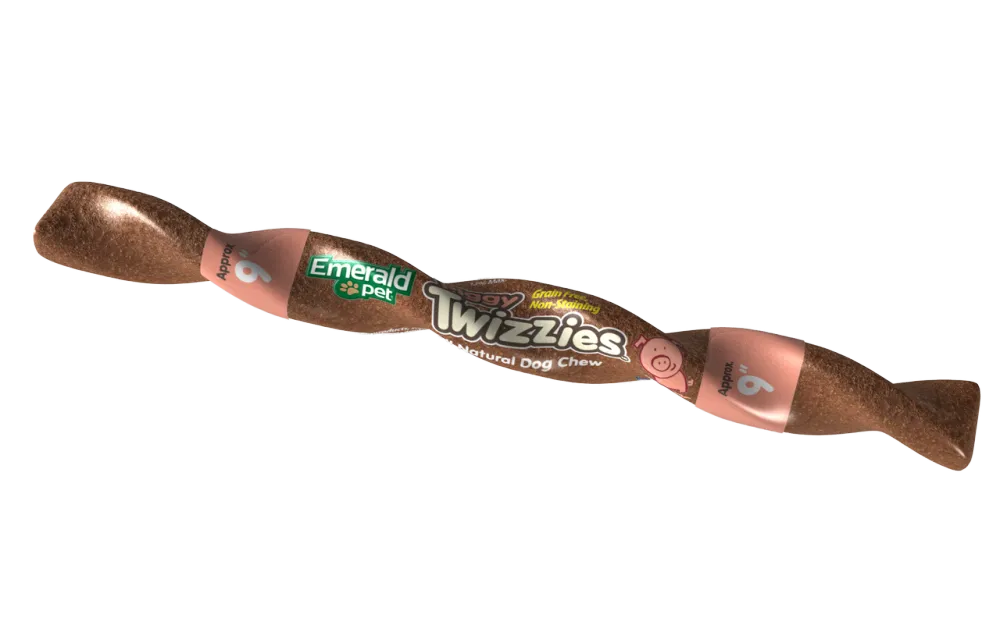 Emerald Pet Piggy Twizzies Natural Dog Chew