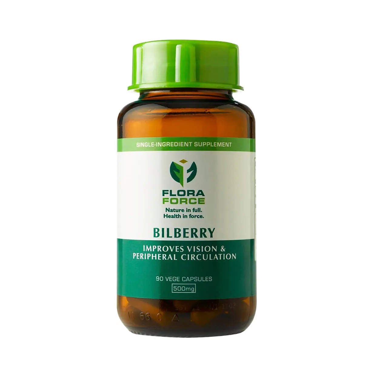 Flora Force Bilberry 500mg 90 Capsules