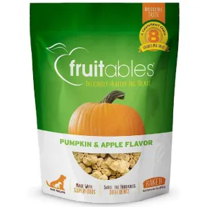 Fruitables Pumpkin & Apple Flavor Baked Dog Treats (7 oz)