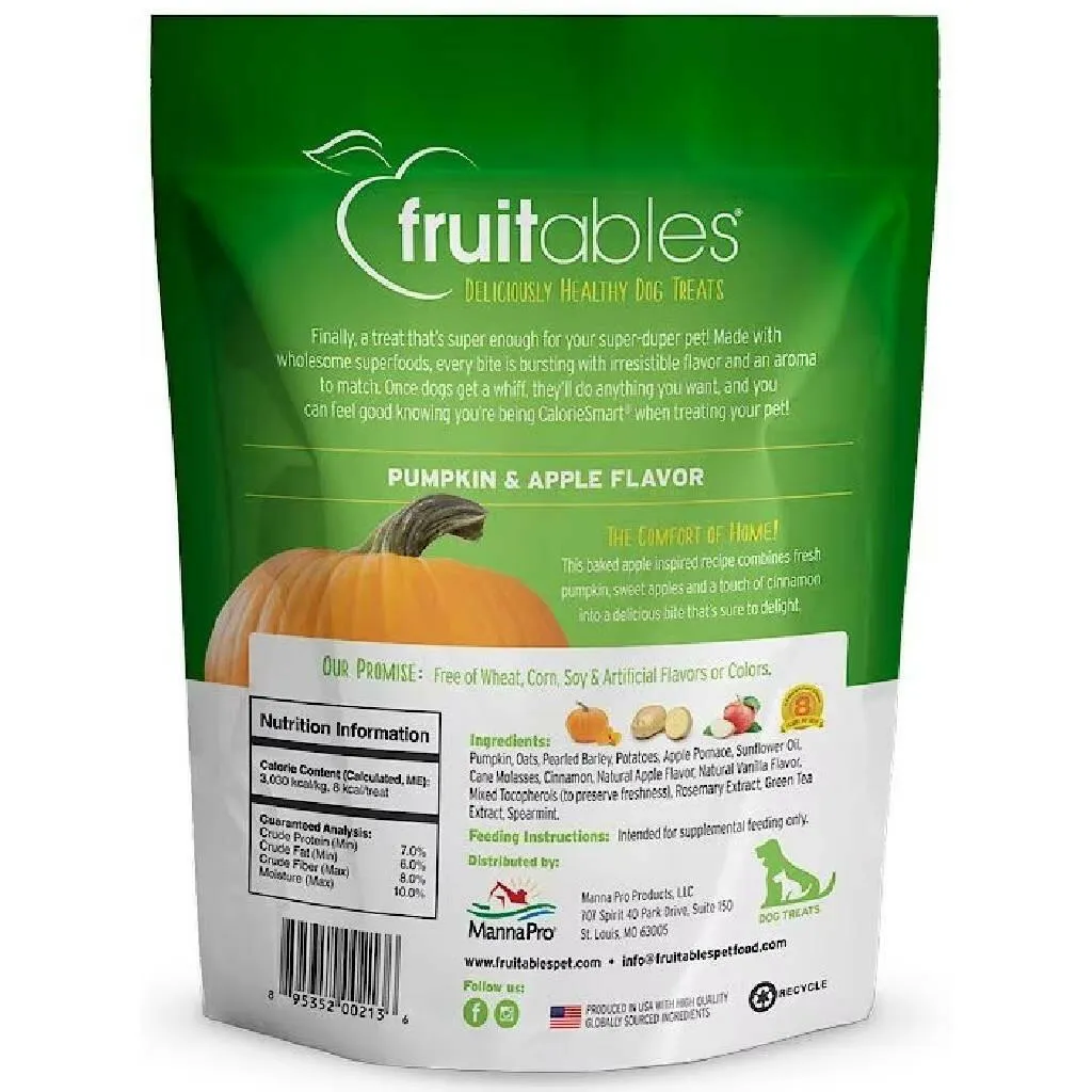 Fruitables Pumpkin & Apple Flavor Baked Dog Treats (7 oz)