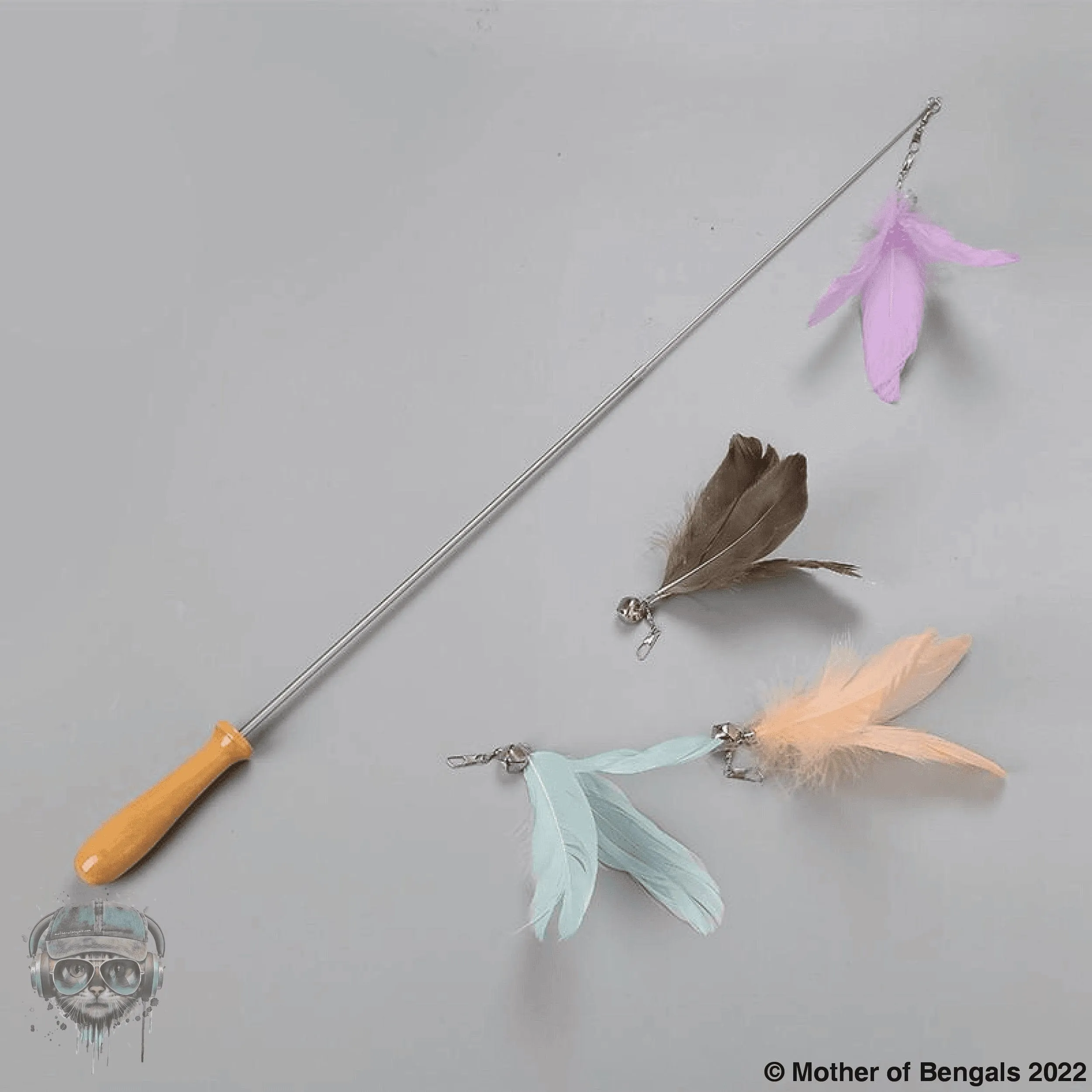 FurPrize! Karmas, Silver Series,  5 pc Teaser Wand 🎣 with feather refill set