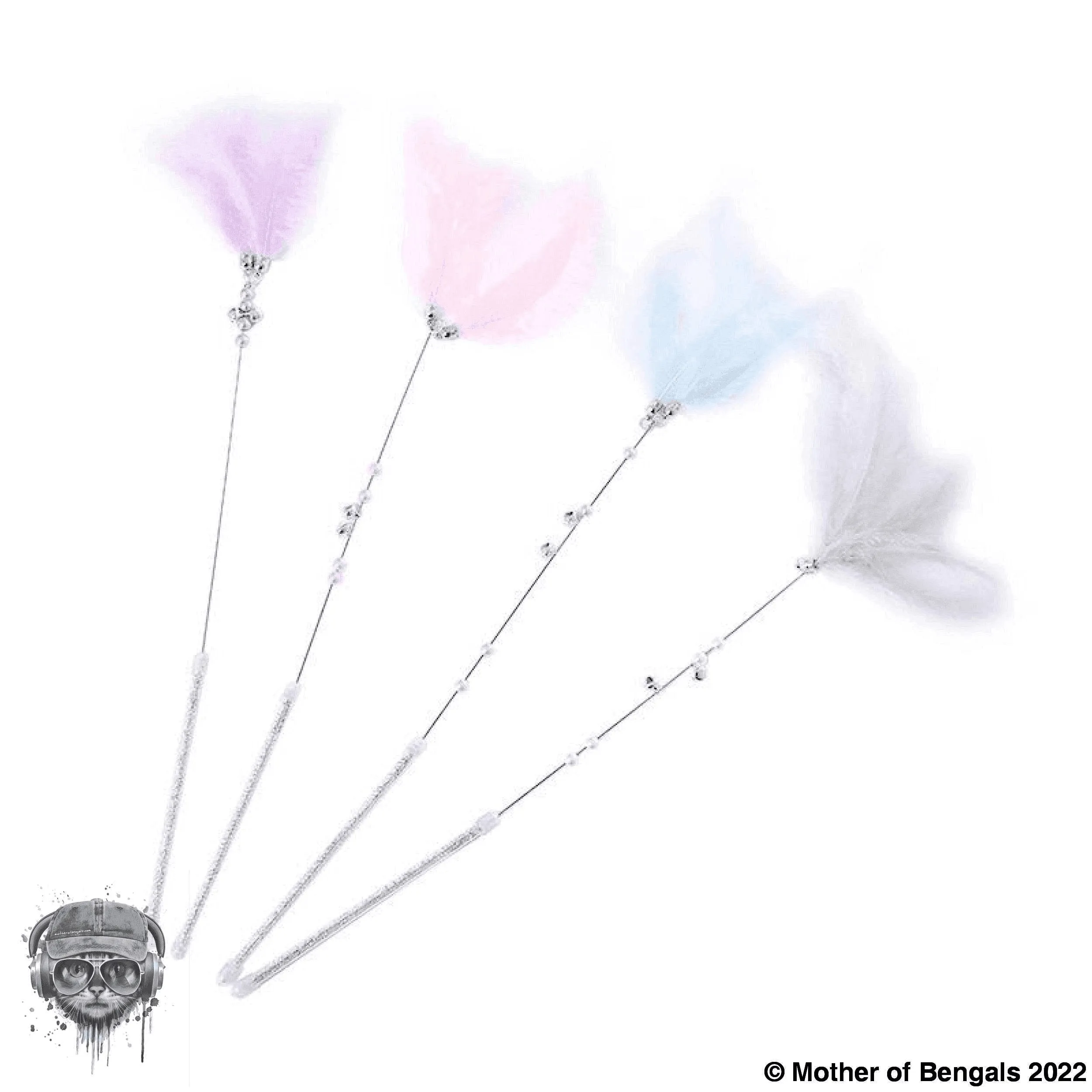 FurPrize!Feathery Princess Cat Toy Wand