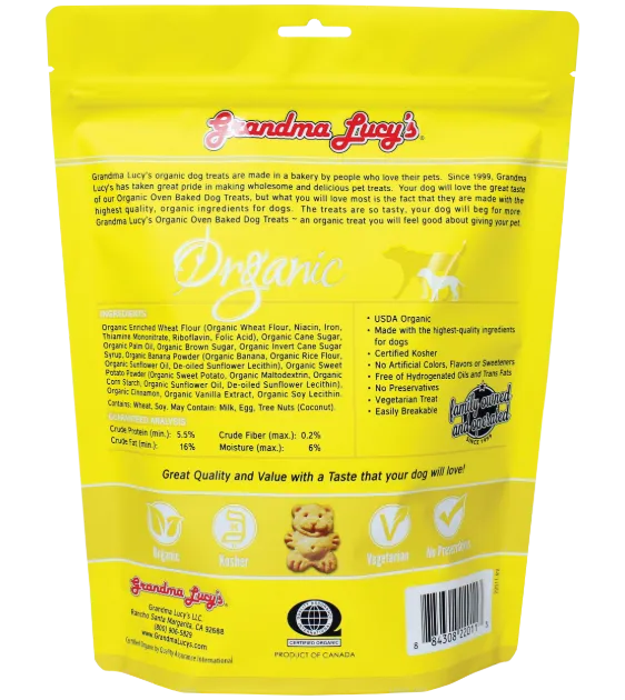Grandma Lucy’s Organic Oven Baked Banana & Sweet Potato Dog Treats