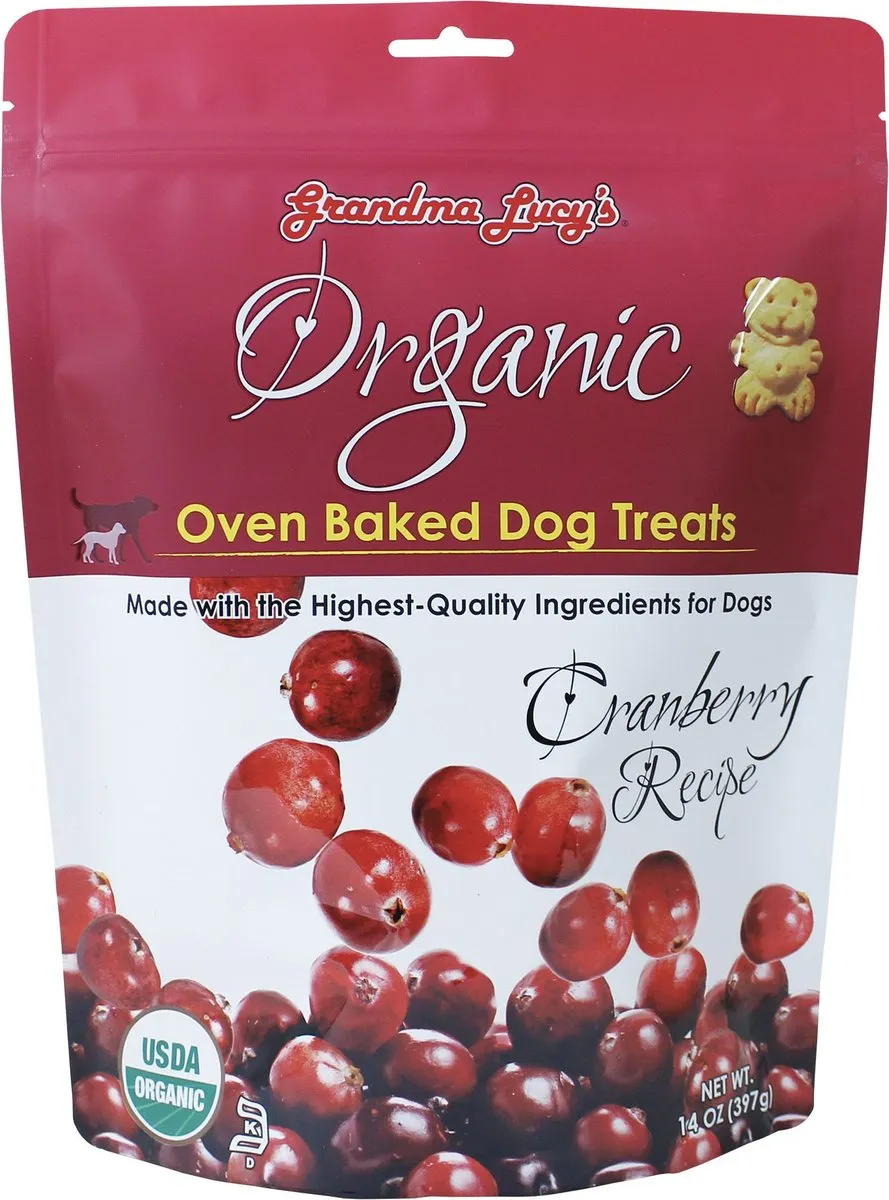 Grandma Lucy's Organic Oven Baked Cranberry Flavor Dog Treats