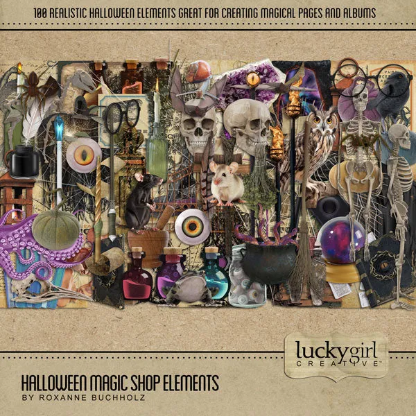 Halloween Magic Shop Digital Scrapbook Kit
