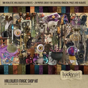 Halloween Magic Shop Digital Scrapbook Kit
