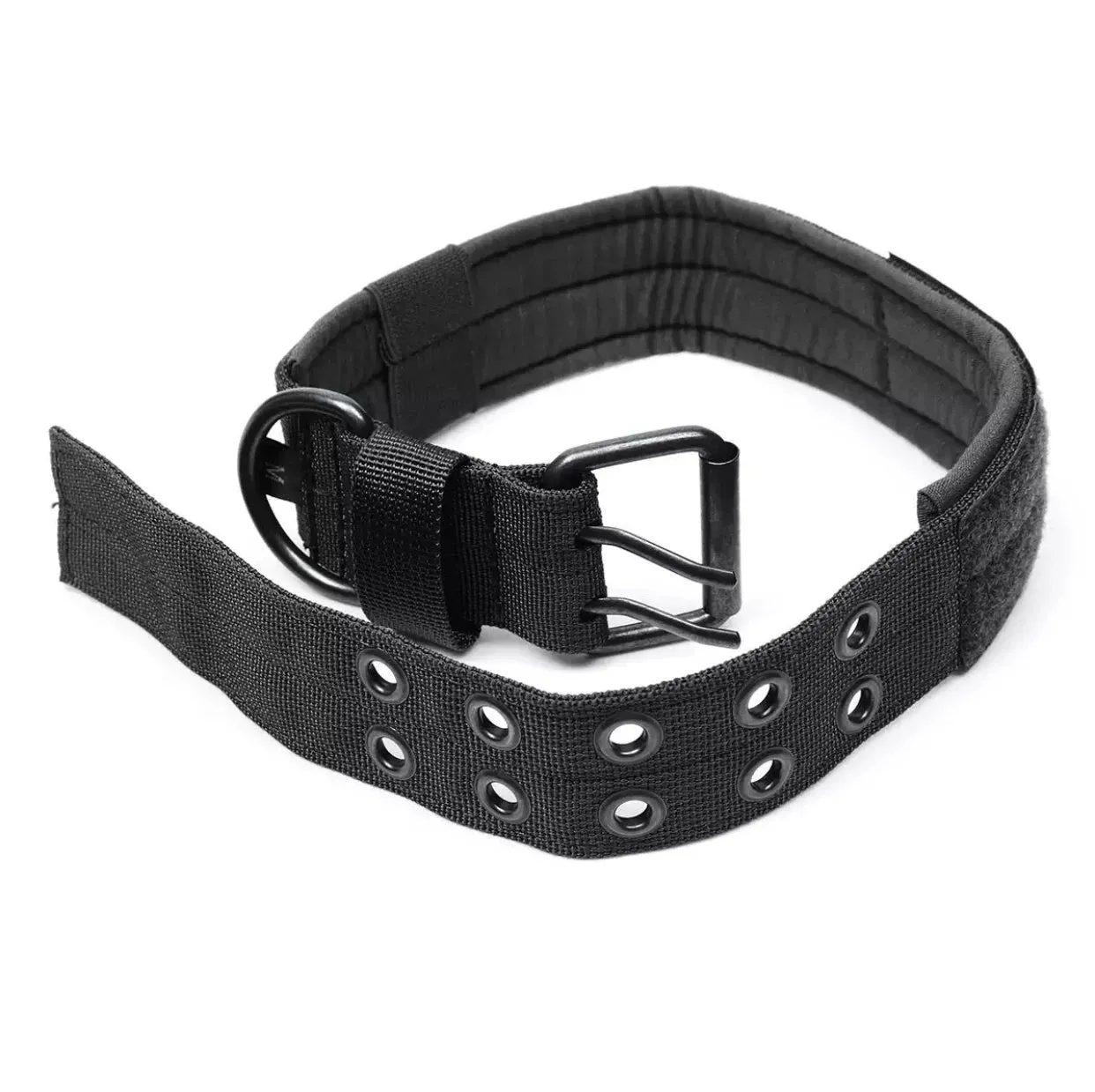 Heavy Duty Tactical Dog Collar – Adjustable Reflective Military-Grade Nylon for Training and Protection