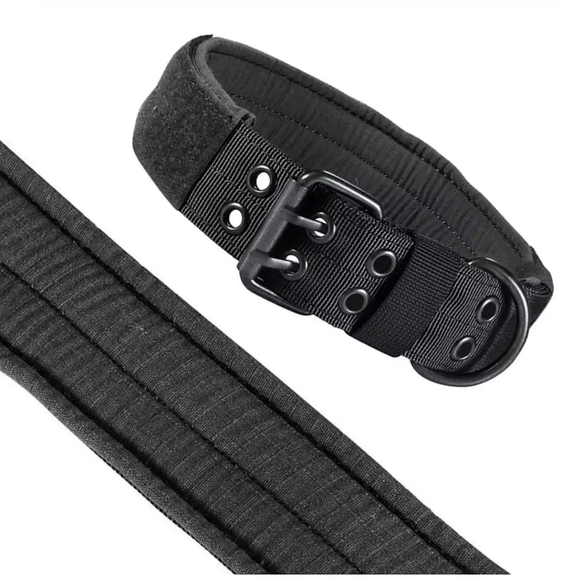 Heavy Duty Tactical Dog Collar – Adjustable Reflective Military-Grade Nylon for Training and Protection