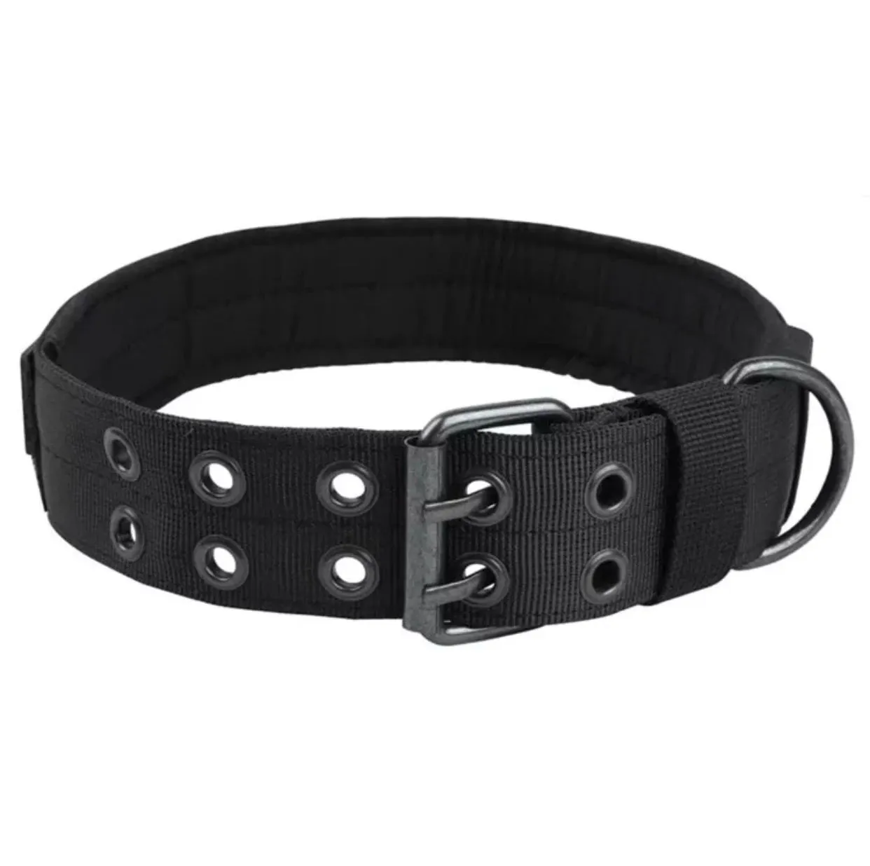 Heavy Duty Tactical Dog Collar – Adjustable Reflective Military-Grade Nylon for Training and Protection