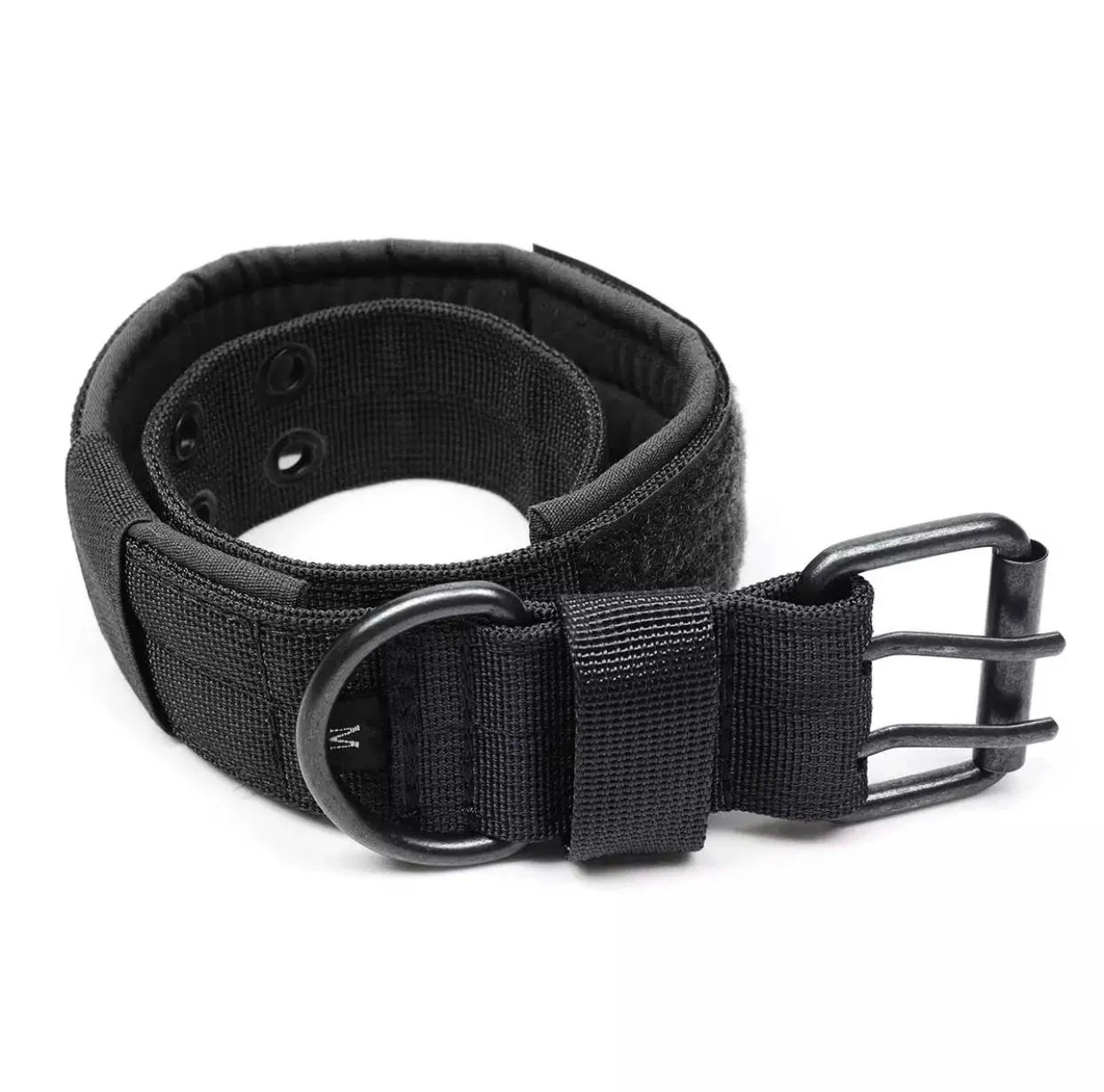 Heavy Duty Tactical Dog Collar – Adjustable Reflective Military-Grade Nylon for Training and Protection