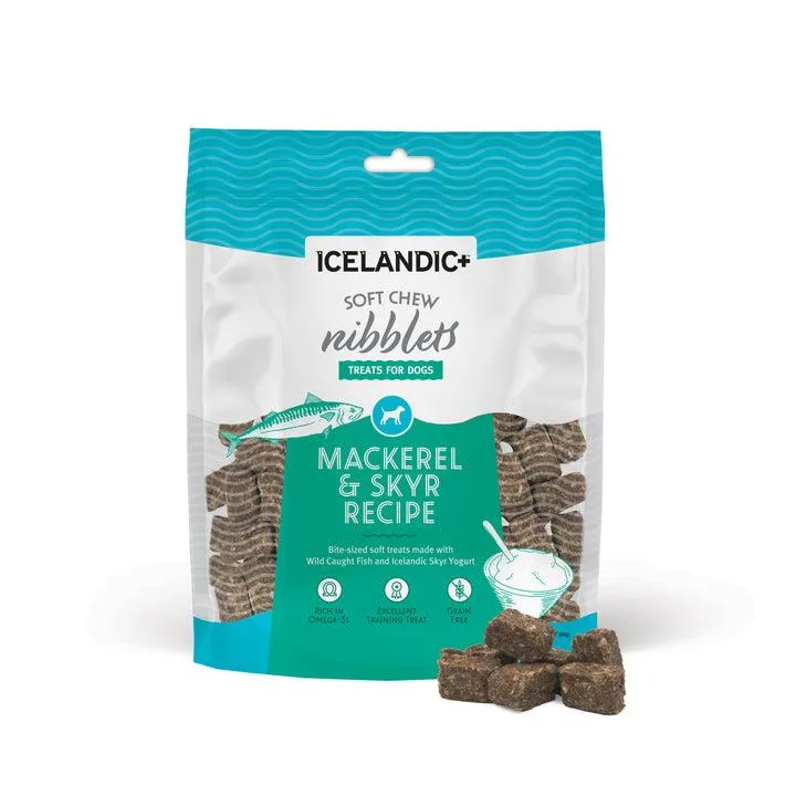 Icelandic  Soft Chew Nibblets Mackerel & Skyr 2.25oz