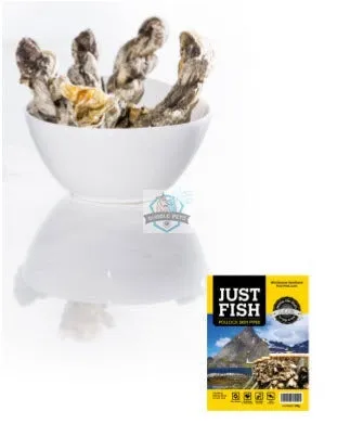 Just Fish Pollock Skin Pipes Dog Cats Pet Treats